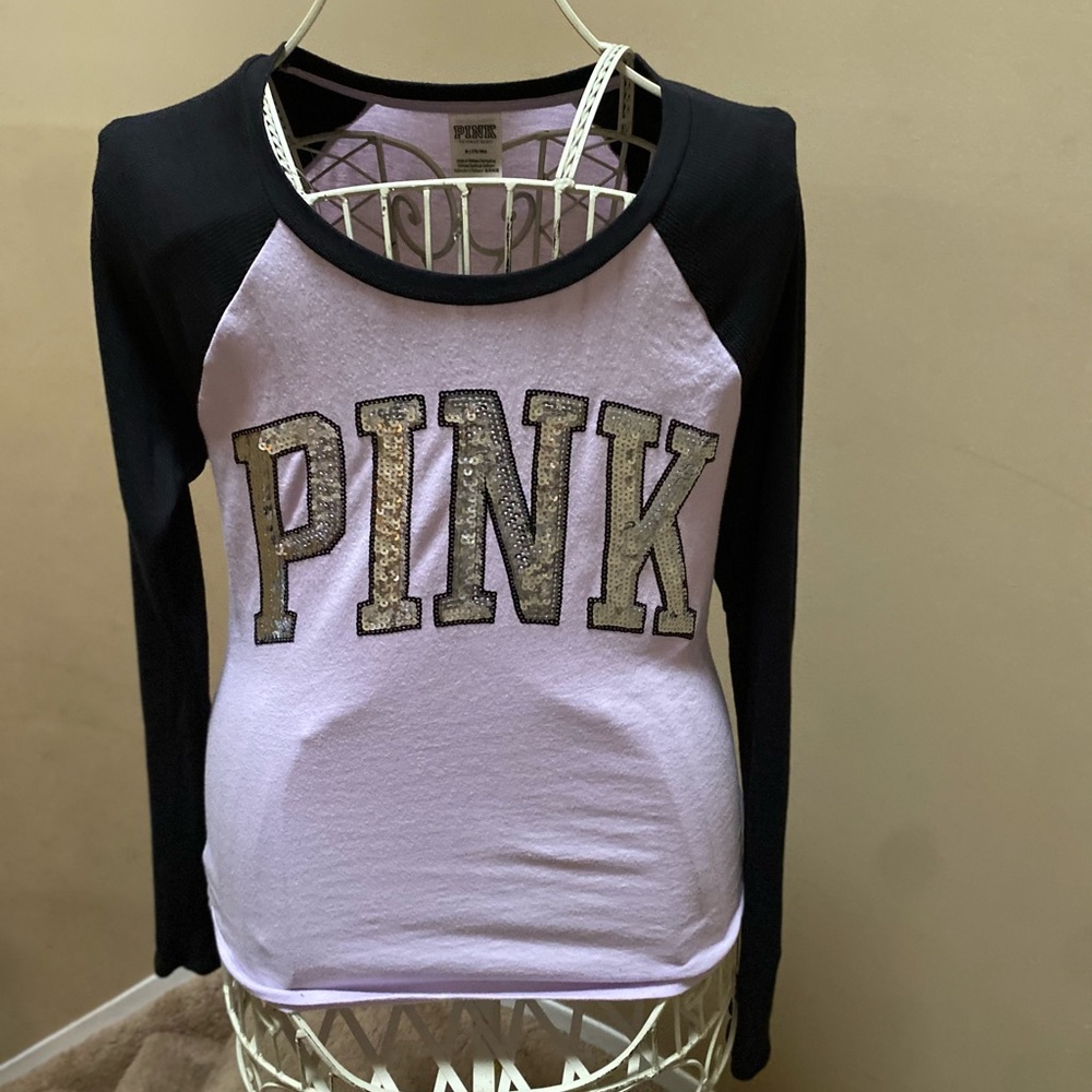 Pink Victoria’s Secret Medium Long Sleeve Bling